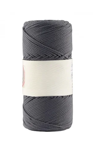 Makrome İpi 3mm Polyester Antrasit
