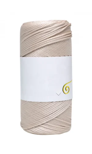 Makrome İpi 3mm Polyester  Bej