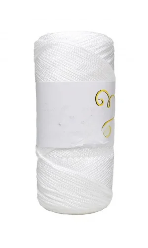 Makrome İpi 3mm Polyester Beyaz