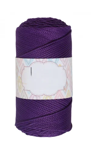 Makrome İpi 3mm Polyester Koyu Mor