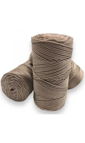 Makrome İpi 3mm Polyester  Vizon