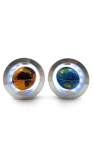 Manyetik Yuvarlak Ledli Dünya Küre