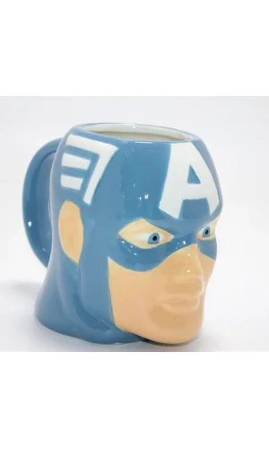 Marvel Captain America (Kaptan Amerika) 3D Kabartmalı  Kupa Bardak