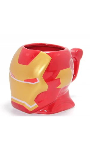 Marvel Iron Man Kabartmalı Kask Tasarımlı Kupa Bardak
