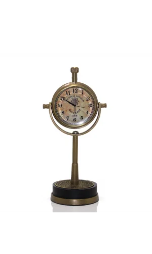 Masa Üstü Pirinç Saat Model 4