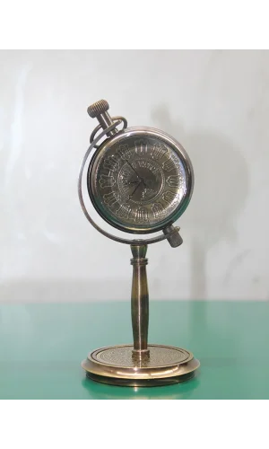 Masa Üstü Pirinç Saat Model 6