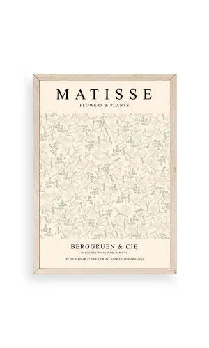 Matisse Ahşap Çerçeveli Tablo