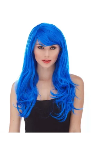 Mavi Renk Parti Peruğu