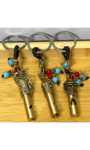 Metal Figürlü Düdük Anahtarlık