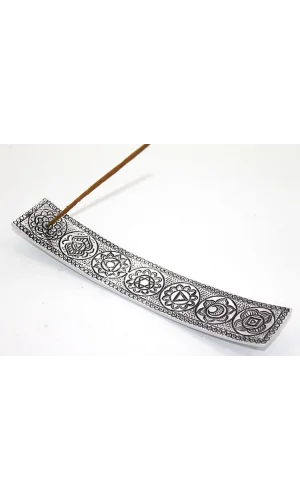 Metal Kayık 7 Çakra (Chakra) Tütsülük