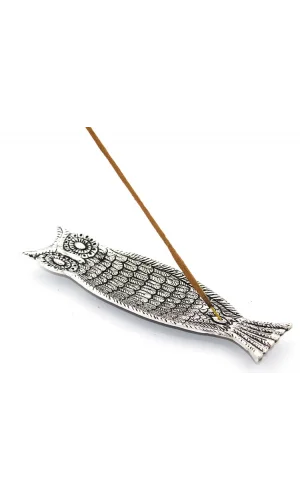 Metal Kayık Baykuş Tasarımı Tütsülük Model 1