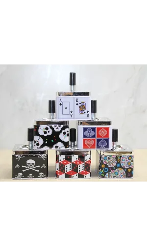 Metal Renkli Basmalı Küllük