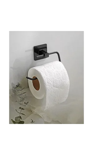 Metal Siyah Tuvalet Kağıtlığı