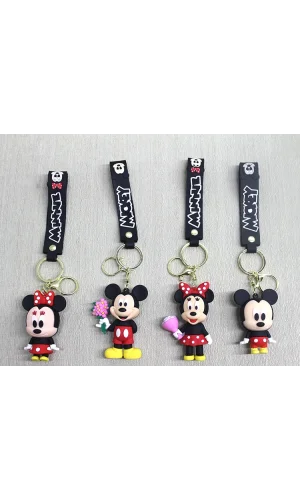 Mickey - Minnie Mouse Silikon Anahtarlık