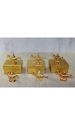 Mineli Metal Alaaddin Lambası Model 2