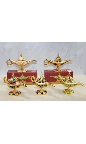 Mineli Metal Alaaddin Lambası Model 5