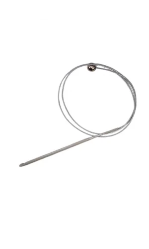 Misinalı Çelik Stoplu Tığ Şiş 4,5 Numara 60 cm