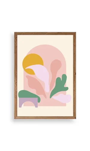 Modern Ahşap Çerçeveli Tablo