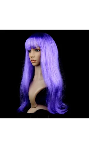 Mor Renk Uzun Parti Peruğu