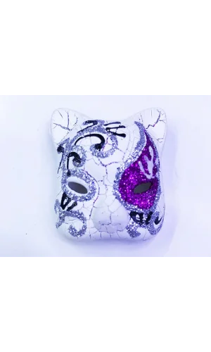 Mor Renk Venedik Kedi Model Magnet