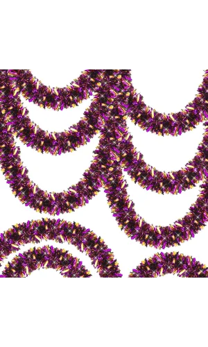 Mor Turuncu Garland Çift Renk Sim Süs