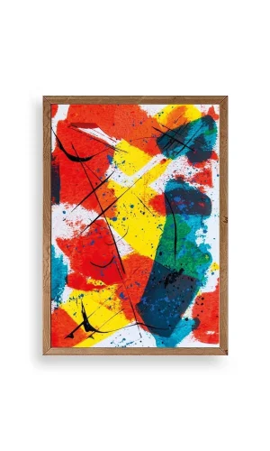 Mordern Ahşap Çerçeveli Tablo