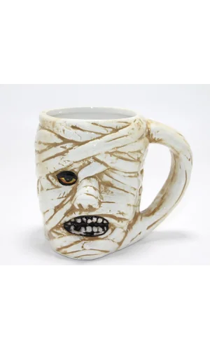 Mumya Figürlü 3D Kabartmalı Kupa Bardak