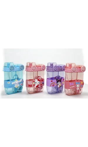 My Melody Çift Bölmeli Pipetli Suluk