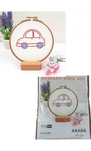 Nakış Kitleri Kasnaklı 8.6 X 6 cm Araba
