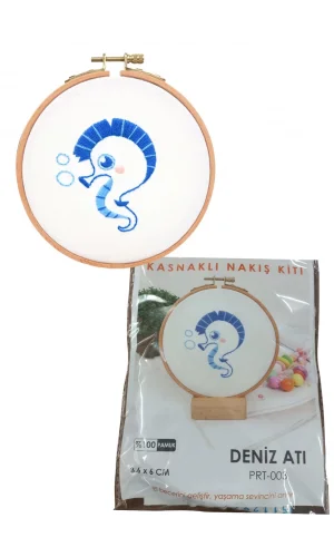 Nakış Kitleri Kasnaklı 8.6 X 6 cm Deniz Atı