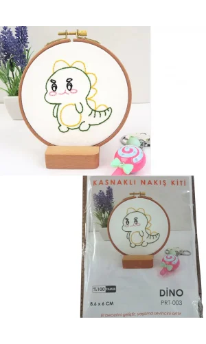 Nakış Kitleri Kasnaklı 8.6 X 6 cm Dino