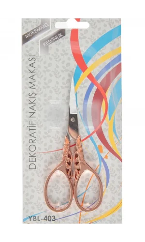 Nakış Makası Dekoratif Açık Bakır Kelebek YBL-403 Model 20