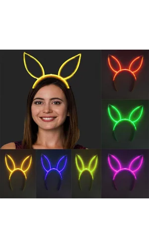 Karanlıkta Yanan Glow Neon Fosforlu Taç - 6 Adet