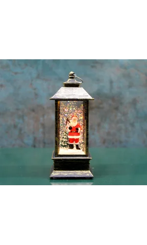 Noel Babalı Işıklı Kar Küresi