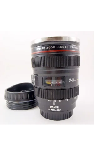 Objektif Görünümlü Termos Bardak