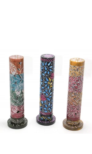 Obsidian Taşı İşlemeli Kule Tütsülük Model 1