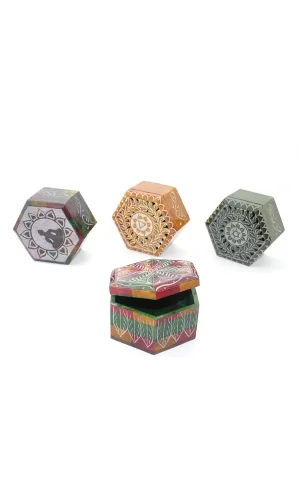 Obsidian Taşı Kutu Model 6