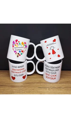 Öğretmenler Gününe Özel Baskılı Kupa Bardak