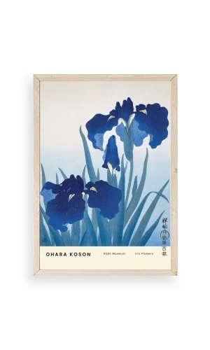 Ohara Koson Ahşap Çerçeveli Tablo