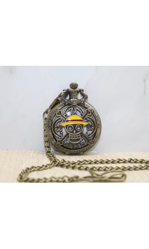 One Piece Tasarımlı Köstekli Saat