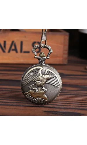 Özel Kutulu Kartal Tasarımlı Köstekli Saat