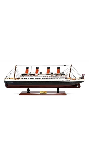 Özel Tasarım Ahşap Işıklı Titanik Gemi - Model 2