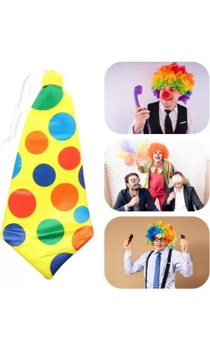 Palyaço Kravatı Lastikli Geniş Kesim