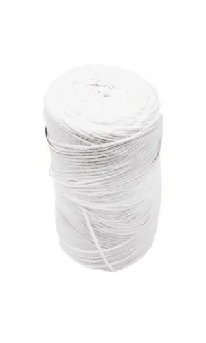 Pamuk Makrome 4 mm İp Beyaz