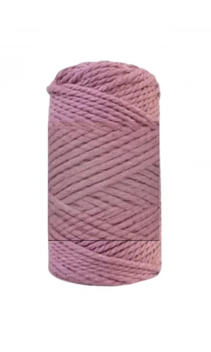 Pamuk Makrome 4 mm İp  Gül Kurusu