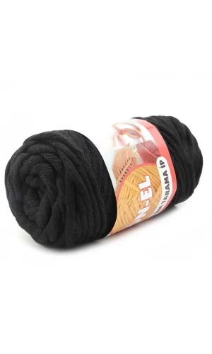 Pamuk Makrome 4 mm İp Siyah