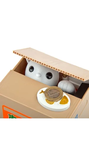 Para Çalan Hırsız Kedi Kumbara