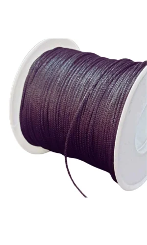 Paraşüt İpi, Bileklik-Kolye örgü ipi 1 mm 50 metre Füme