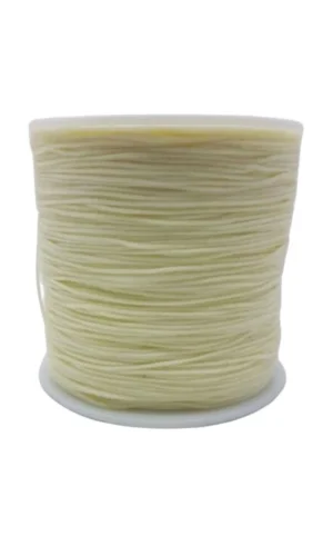Paraşüt İpi, Bileklik-Kolye örgü ipi 1 mm 50 metre Krem