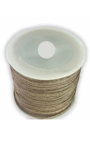 Paraşüt İpi, Bileklik-Kolye örgü ipi 1 mm 50 metre Vizon